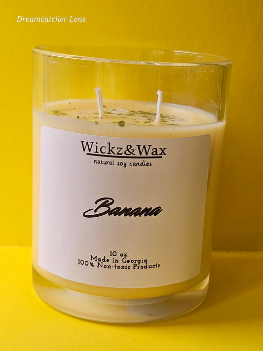 Banana 🍌 scented 10oz. Candle