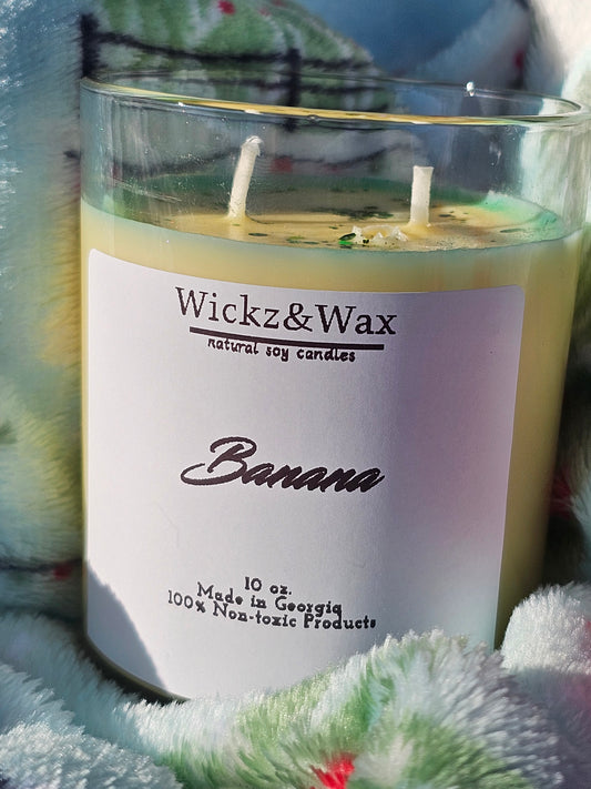 Banana  scented 10oz. Candle