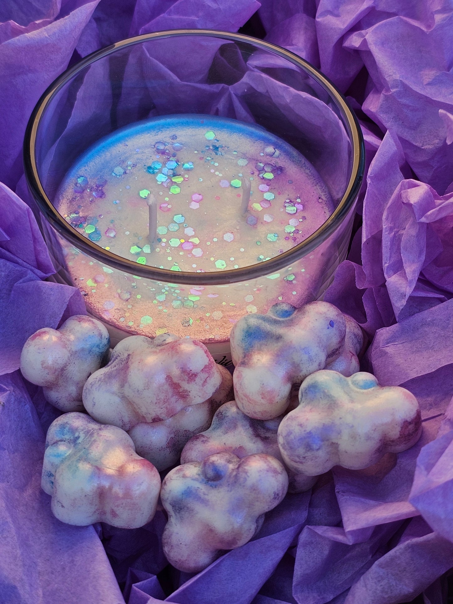 Cotton Candy Candle & Wax melt set