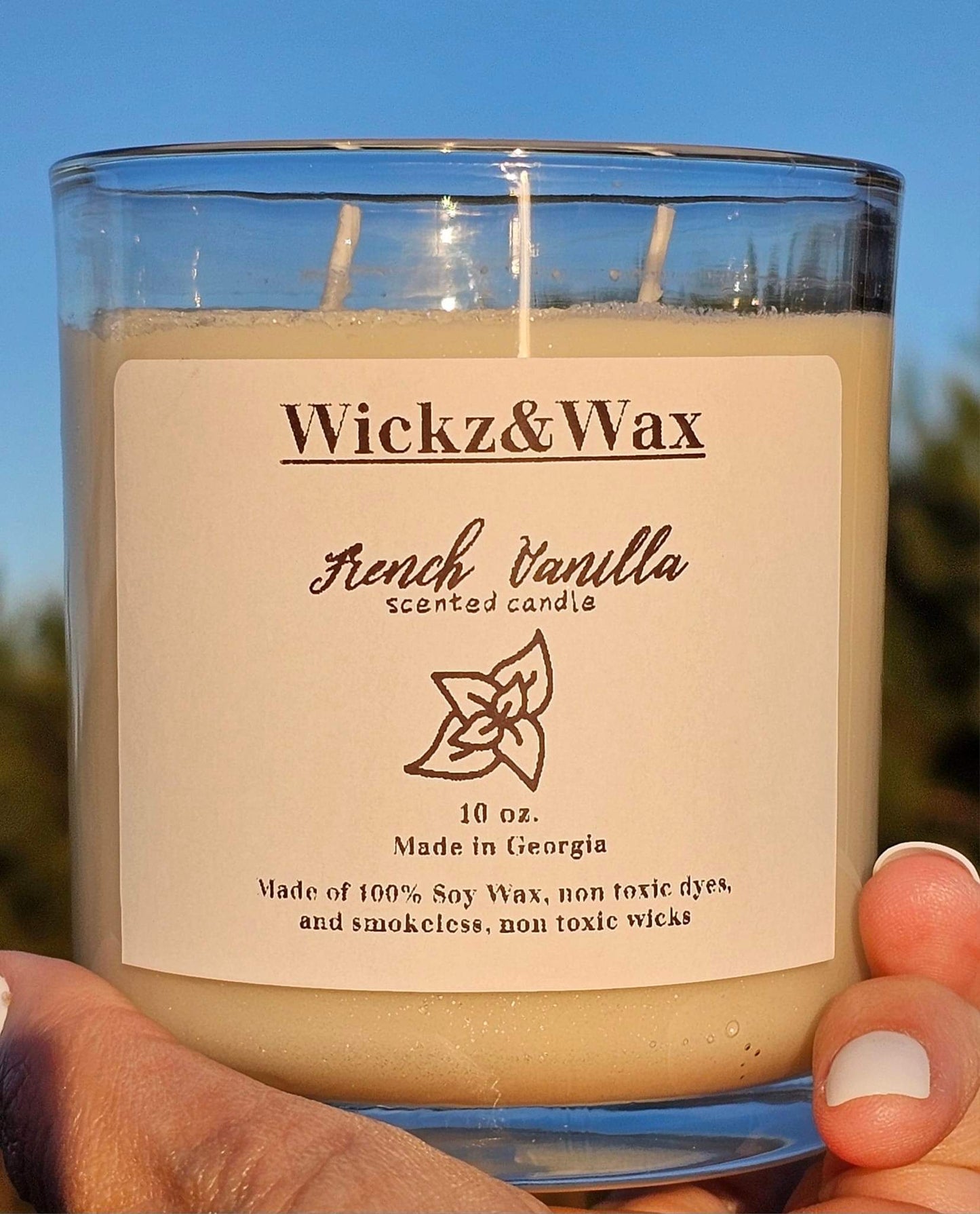 French Vanilla scented 10oz. Candle