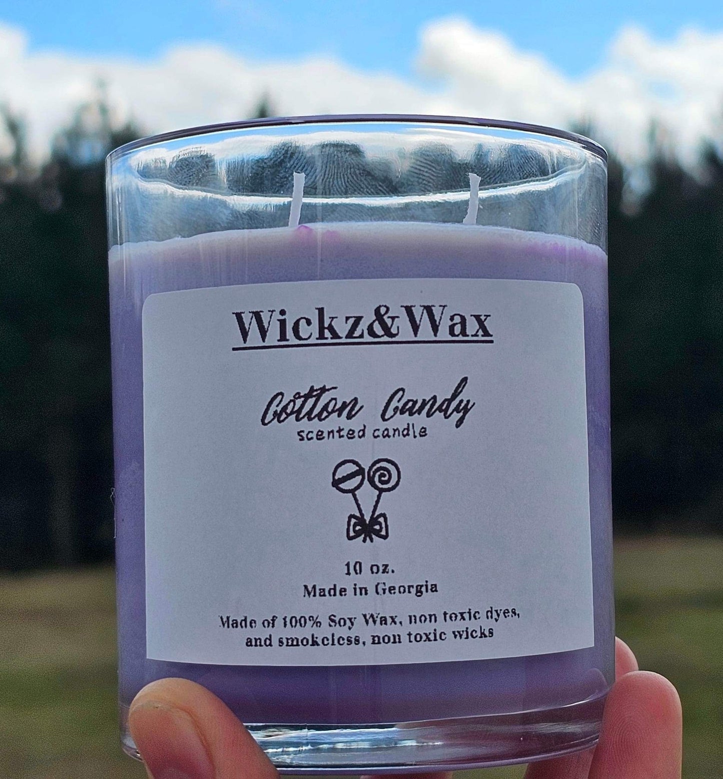 Cotton Candy scented 10oz. Candle