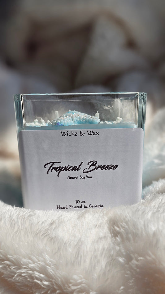 Tropical Breeze Scented 10oz. Novelty Candle