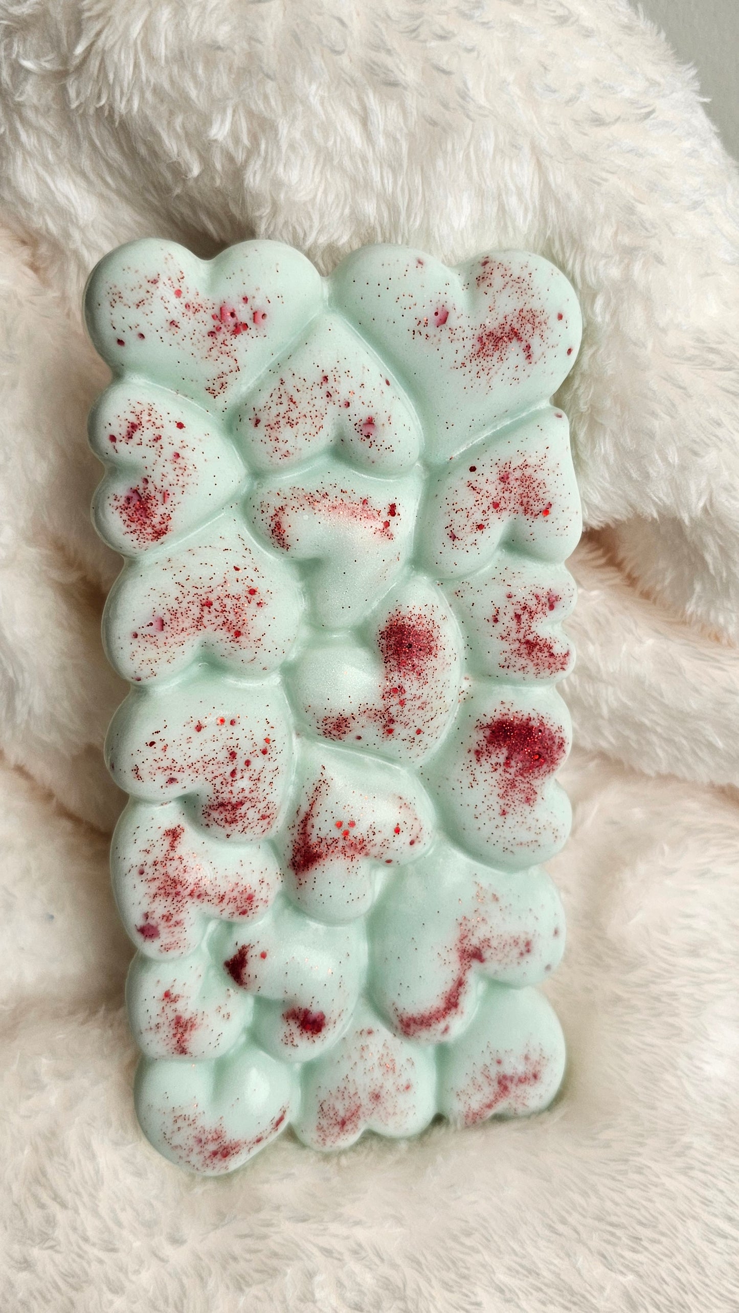 Bubble Heart Wax Slab