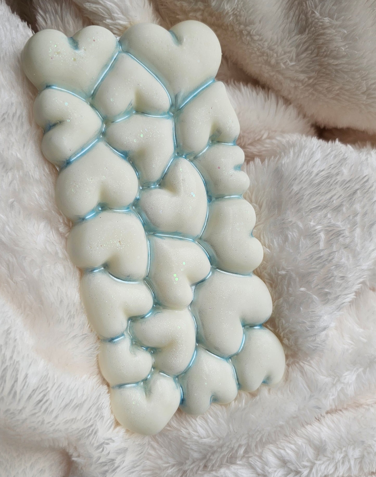 Bubble Heart Wax Slab