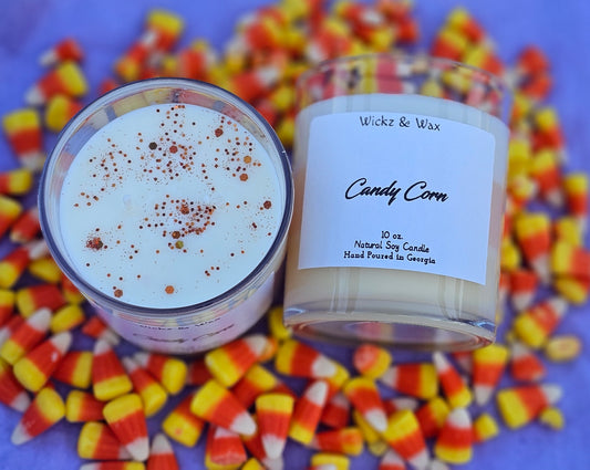 Candy Corn scented 10oz. Candle