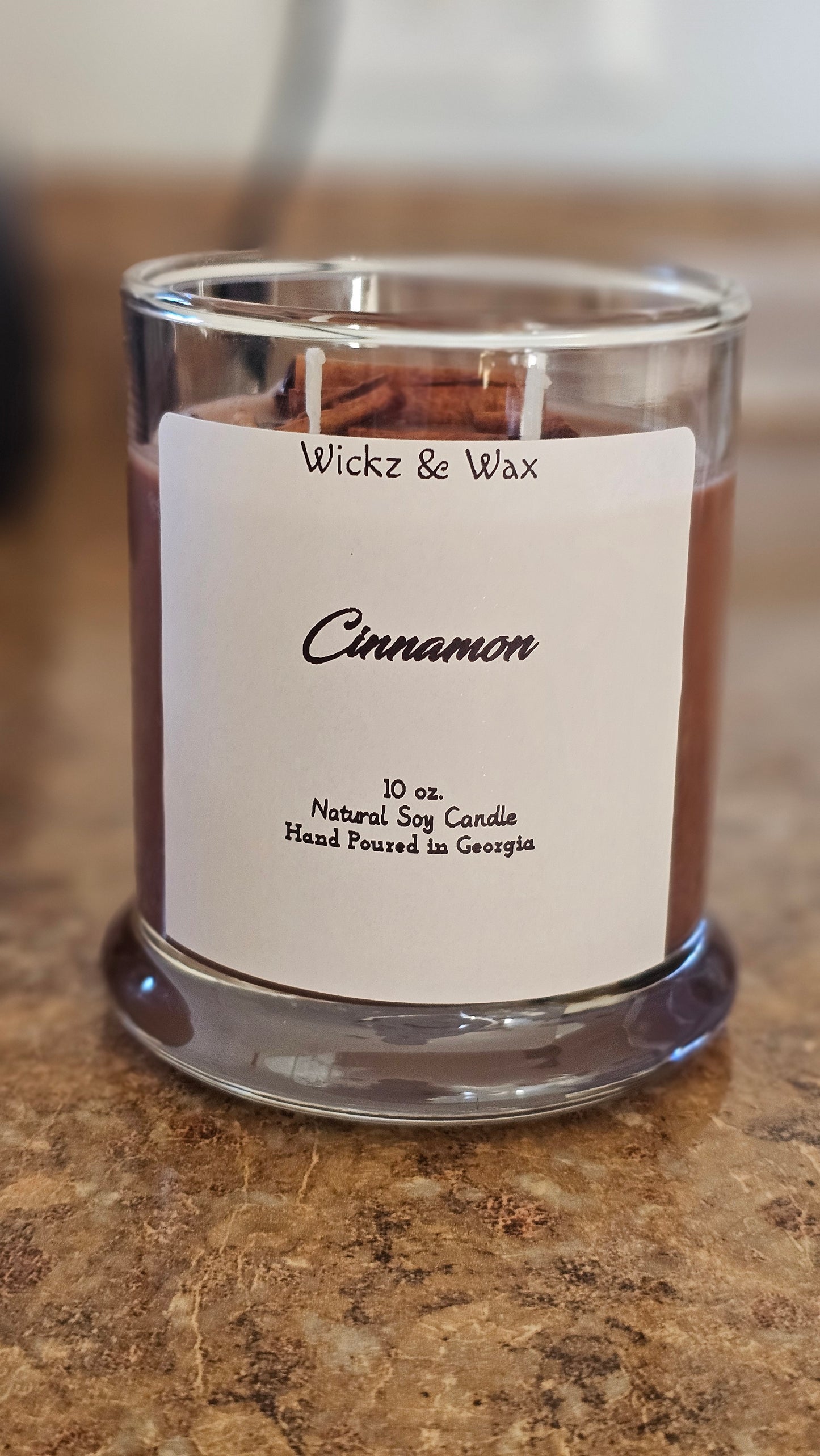 Cinnamon scented 10oz. Candle